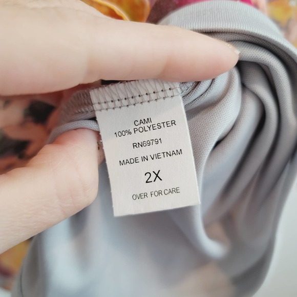 NWT Figueroa & Flower Floral & Animal Print 3/4 Sleeve Blouse Women's Size 2X - Picture 9 of 12